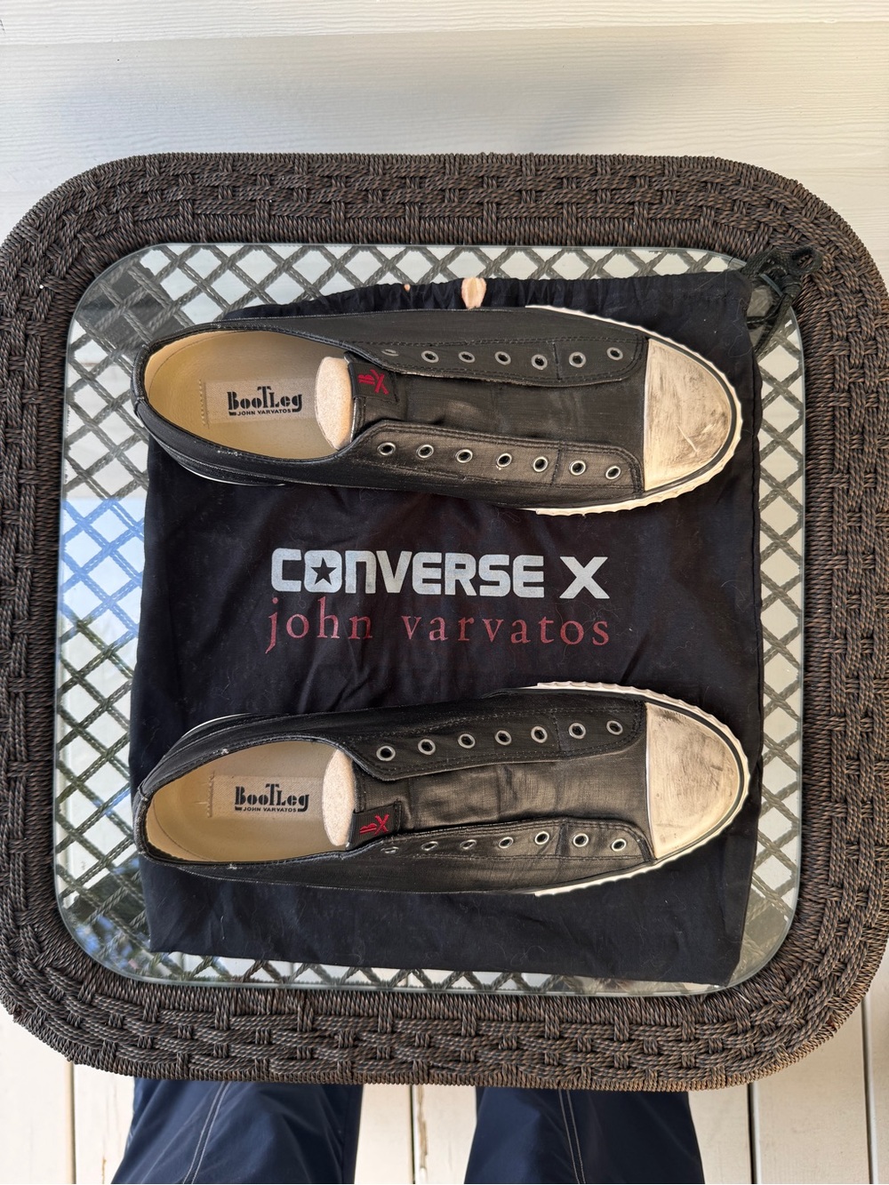 Converse x John Varvatos Men’s Black Slip-On Sneakers